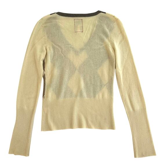 Burning Torch 100% Cashmere Argyle Sweater Beaded Detail Beige M
Retail $295 - Picture 5 of 9